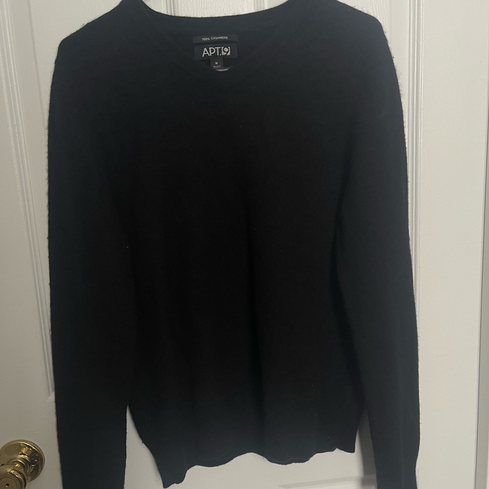 Apt. 9 Cashmere Black Sweater
